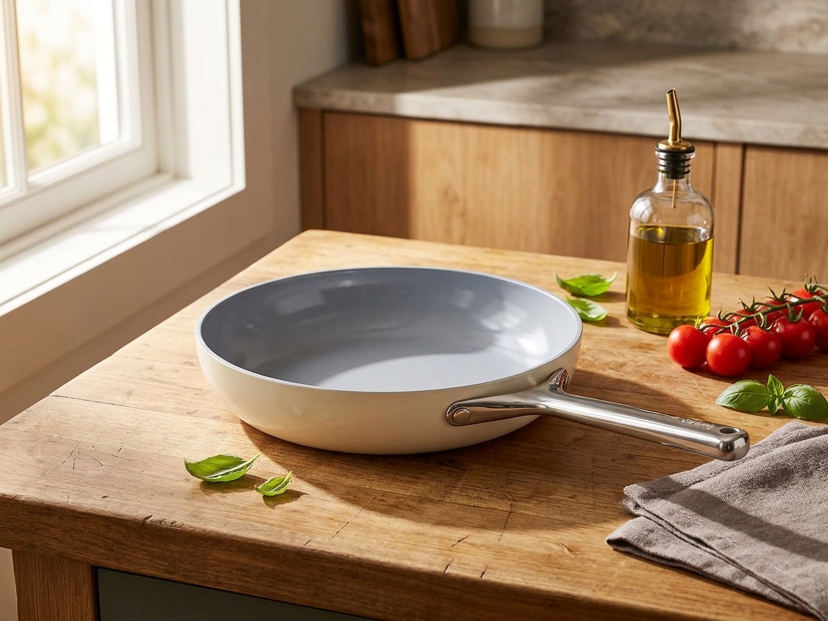 After — Ceramic Fry Pan (Cream)